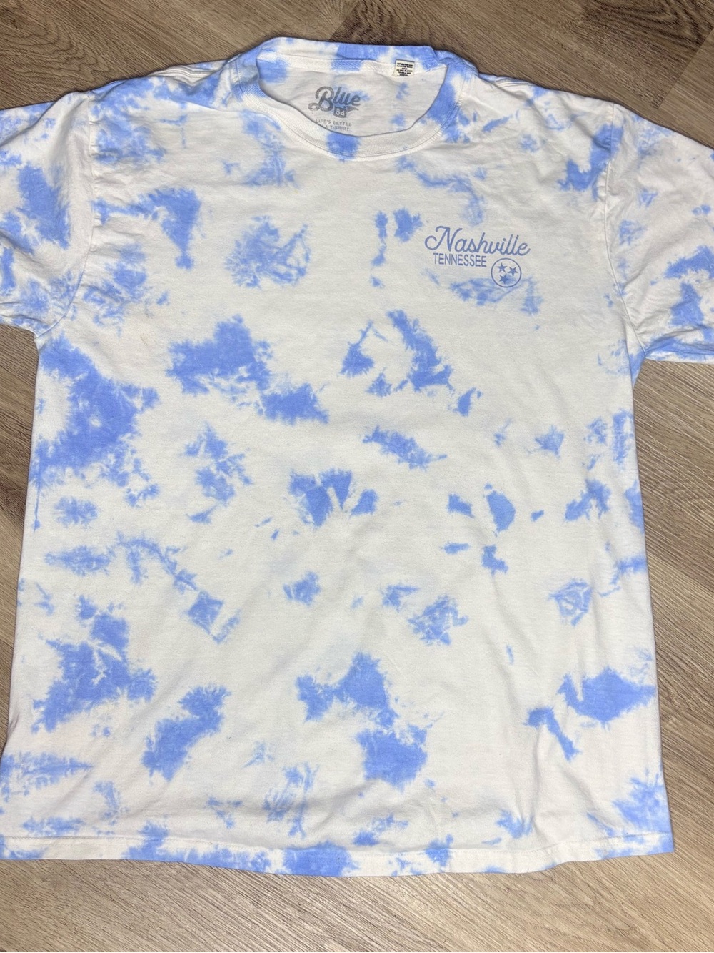 Blue 84 Nashville TN Tie Dye Graphic Tee Size M
